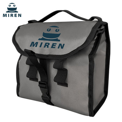 Color gris oscuro aislado plegable reutilizable del bolso 6L del refrigerador para la conservación de alimentos