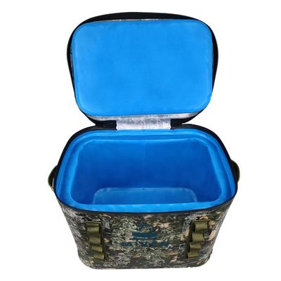 Mochila impermeable del refrigerador 20l, refrigeradores echados a un lado suaves del camuflaje para ir de excursión que acampa