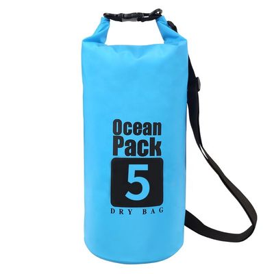 Bolsa de secado de PVC a prueba de agua para exteriores 500D con capacidad de 5L 10L 15L