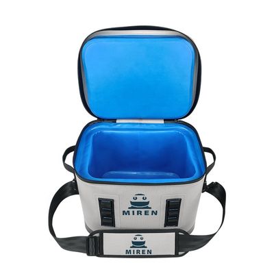 Bolsa de mochila aislada a prueba de agua refrescante de color gris claro para picnic