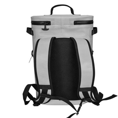 Color gris claro de la mochila suave del refrigerador del hielo del aislamiento para el ODM que acampa al aire libre