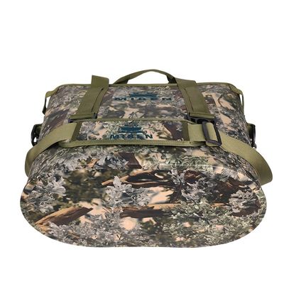 Bolso más fresco aislado Camo de la prenda impermeable de TPU, refrigerador suave portátil para la comida campestre