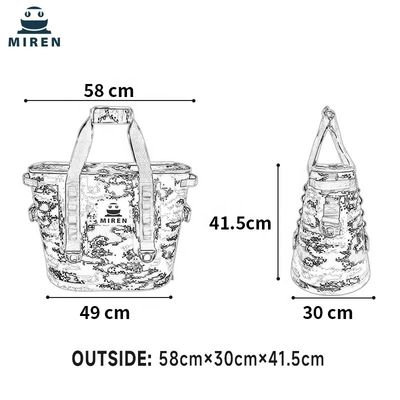 bolso refrigerado 30L del refrigerador de la comida campestre resistente al agua para las salidas