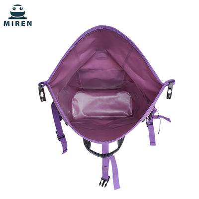 capacidad púrpura del color 30L de la mochila seca impermeable material del bolso del PVC 500D