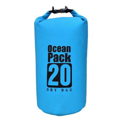 Capacidad seca ligera plegable del bolso 20L de la prenda impermeable del PVC para la actividad al aire libre