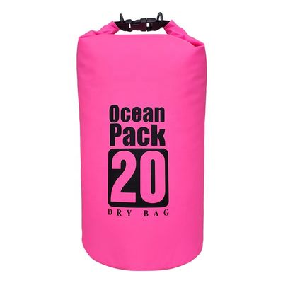 Capacidad seca ligera plegable del bolso 20L de la prenda impermeable del PVC para la actividad al aire libre