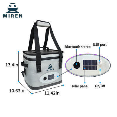 Bolsa de refrigeración suave de 14L con audio Bluetooth.