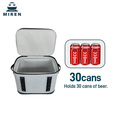 Bolsa de refrigeración suave de gran capacidad de 30 latas personalizadas con carcasa y revestimiento TPU 840D a prueba de fugas