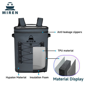 36 Capacidad Refrigerador suave Mochila impermeable Refrigerador de mochila aislada con costuras a prueba de fugas