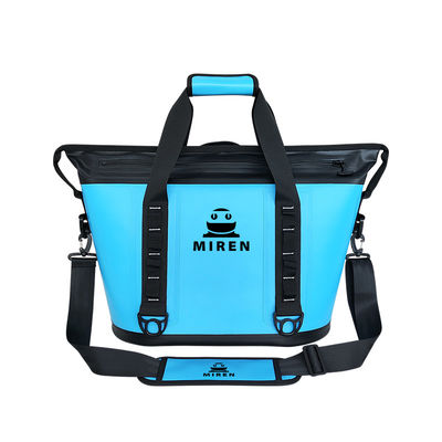 Bolsa de refrigeración suave aislada a prueba de fugas de 30L azul personalizable para picnics al aire libre